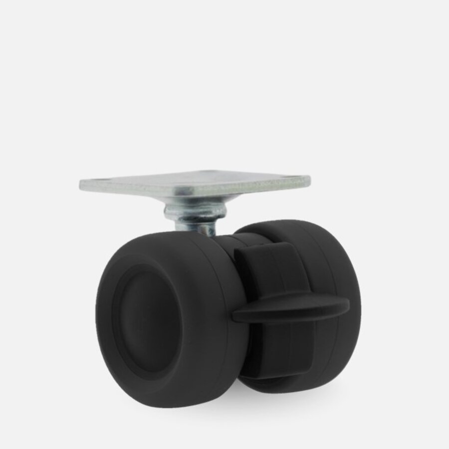 PATPLOW limited black softwiel 39mm plaat 38x38mm met rem-1