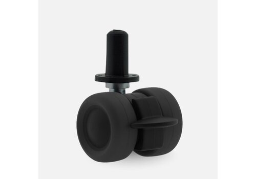PATPLOW limited black softwiel 39mm plug rond kunststof 13mm met rem 