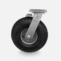 thumb-FARO zwenkwiel luchtband 260mm plaatbevestiging met rem-1