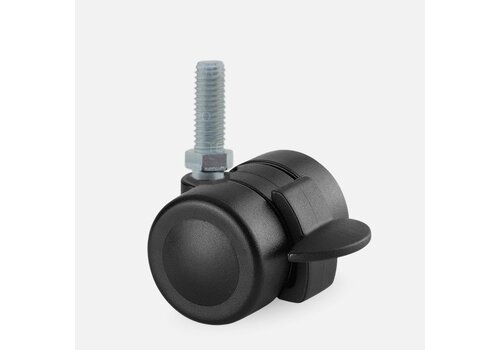 PALOW wiel 35mm bout M10x25 met rem 