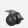 Made in Germany PALOW wiel 35mm plaat 42x42mm met rem