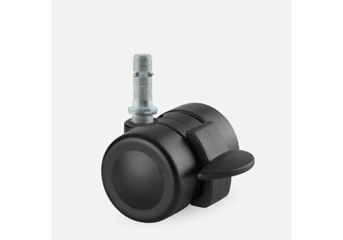 PALOW wiel 35mm stift 10mm met rem 