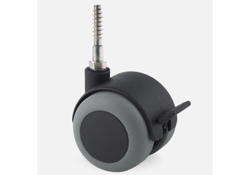 PPTP wiel 50mm schroef 7x42mm met rem 