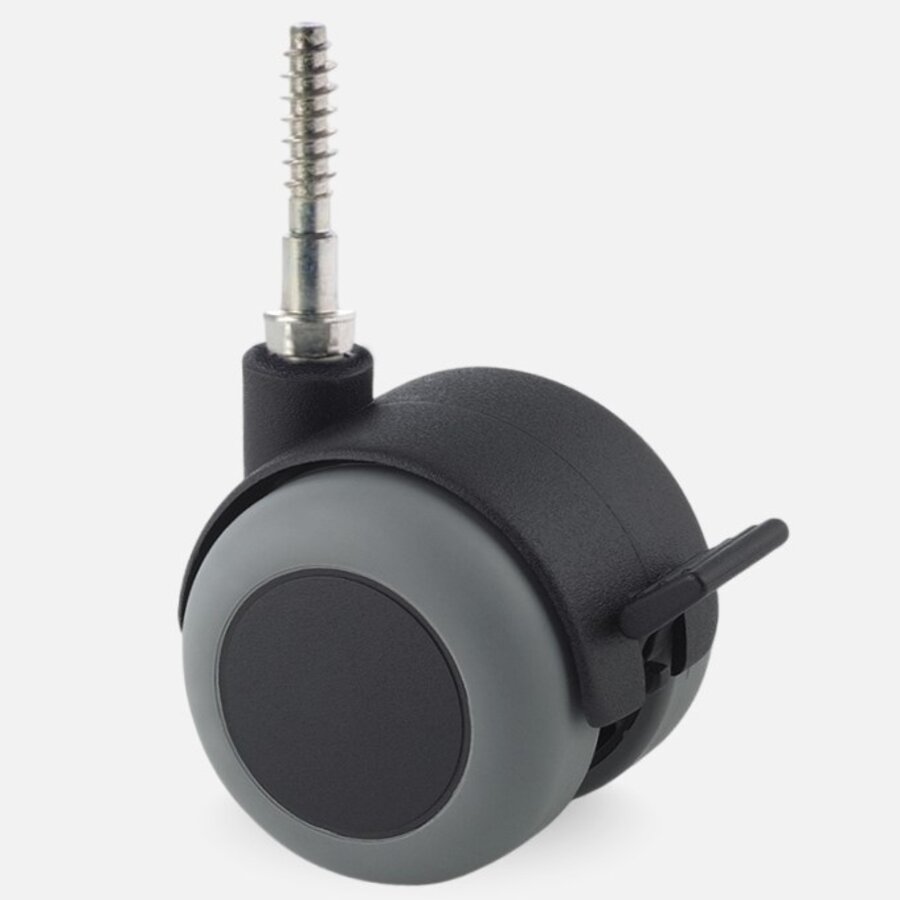 PPTP wiel 50mm schroef 7x42mm met rem-1