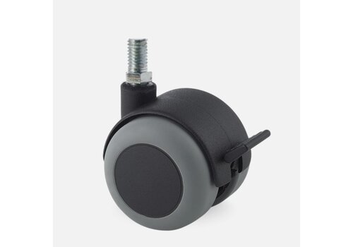 PPTP wiel 50mm bout M10x15 met rem 