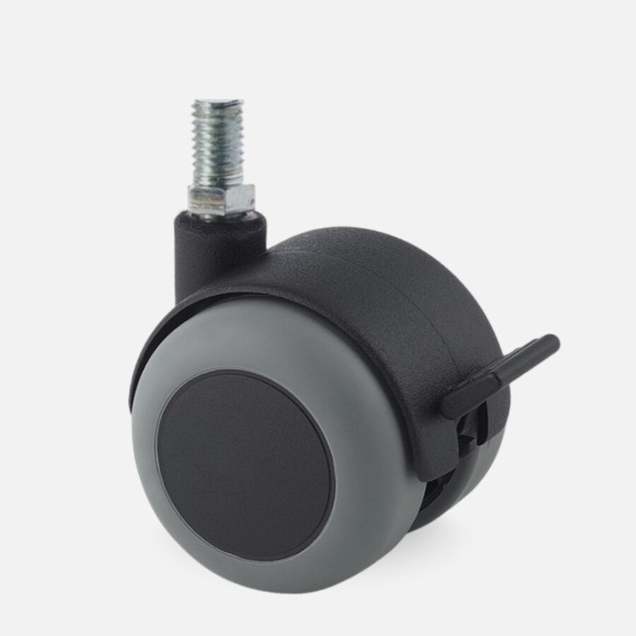 PPTP wiel 50mm bout M6x25 met rem-1