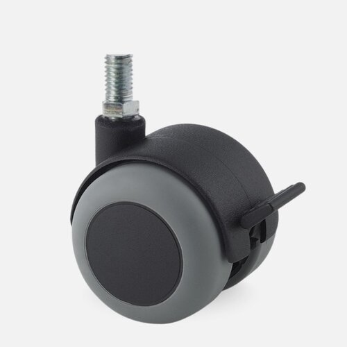 PPTP wiel 50mm bout M8x15 met rem 