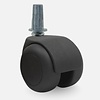 Made in Germany PPTP luxe wiel 50mm black line plug rond staal 13mm