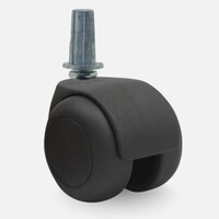 PPTP luxe wiel 50mm black line plug rond staal 13mm