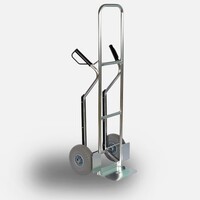 thumb-HUMMER steek krattenwagen aluminium met softwielen-1