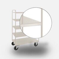 thumb-KOGA Schappenwagen wit met vlakke plateau's-1