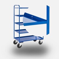 thumb-KOGA Schappenwagen verzinkt met opstaande rand plateau's-1