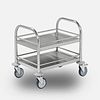 KOGA RVS tafelwagen 53x37x55 2 plateaus met randbeveiliging