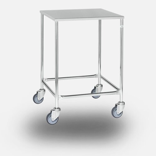KOGA RVS verrijdbare werkbank op wielen 60x60cm met rem 
