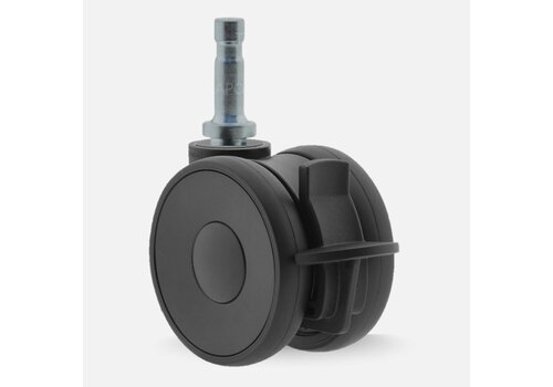 PAPU LOW wiel 50mm stift 8mm met rem  PAPU LOW wiel 50mm stift 8mm met rem