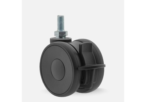 PAPU LOW wiel 50mm bout M6x20 met rem 