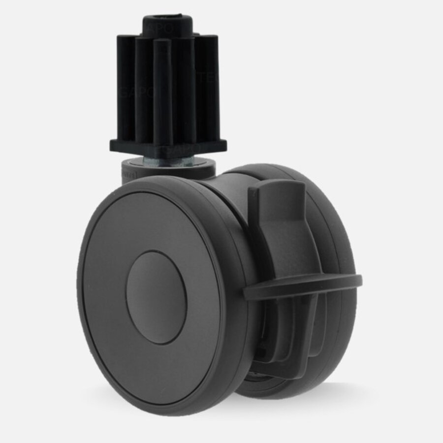 PAPU LOW wiel 50mm plug vierkant 26mm met rem-1