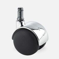 thumb-PP chrome wiel 50mm stift 11mm-1