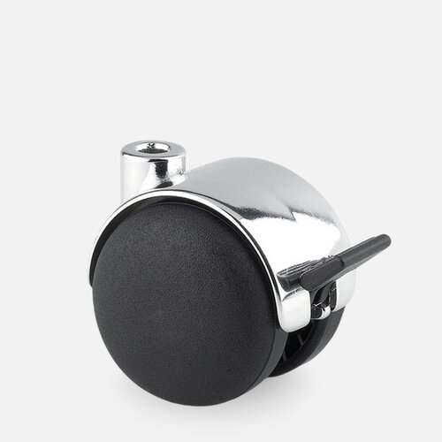 PP chrome wiel 50mm met rem 