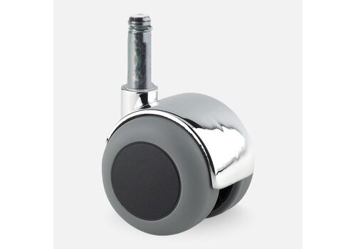 PPTP chrome wiel 50mm stift 8mm 