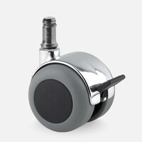thumb-PPTP chrome wiel 50mm stift 11mm met rem-1