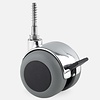 Made in Germany PPTP chrome wiel 50mm schroef 7x42 met rem