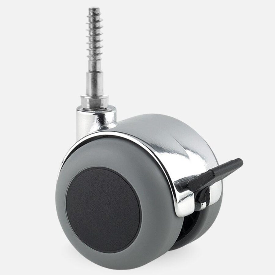 PPTP chrome wiel 50mm schroef 7x42 met rem-1