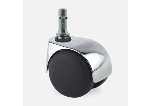 PP luxe wiel chrome metaal stift 9mm 