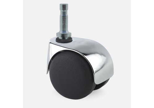 PP luxe wiel chrome metaal stift 8mm 