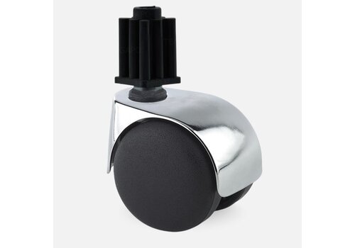 PP luxe wiel chrome metaal plug vierkant 26mm 