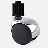 Made in Germany PP luxe wiel chrome metaal plug vierkant 16mm