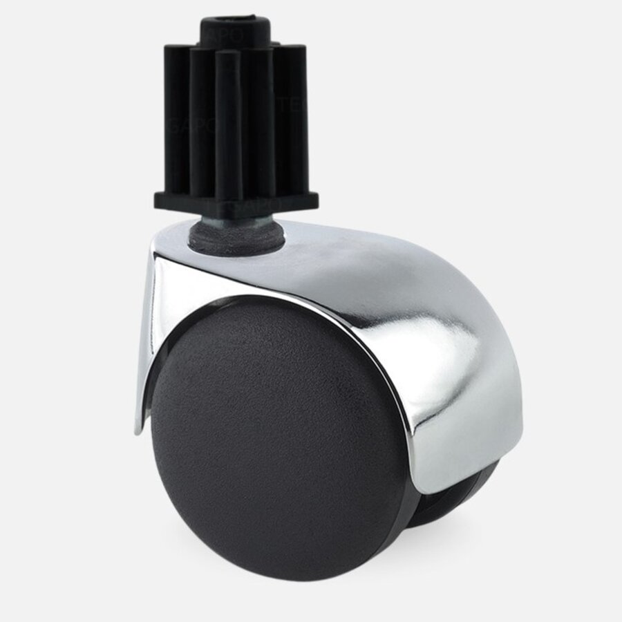 PP luxe wiel chrome metaal plug vierkant 16mm-1