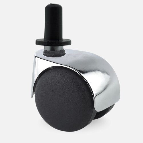 PP luxe wiel chrome metaal plug kunststof 13mm 