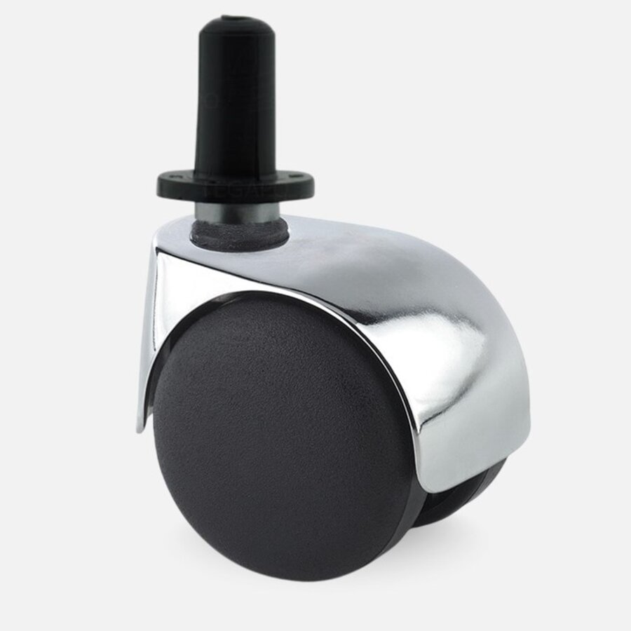 PP luxe wiel chrome metaal plug kunststof 13mm-1