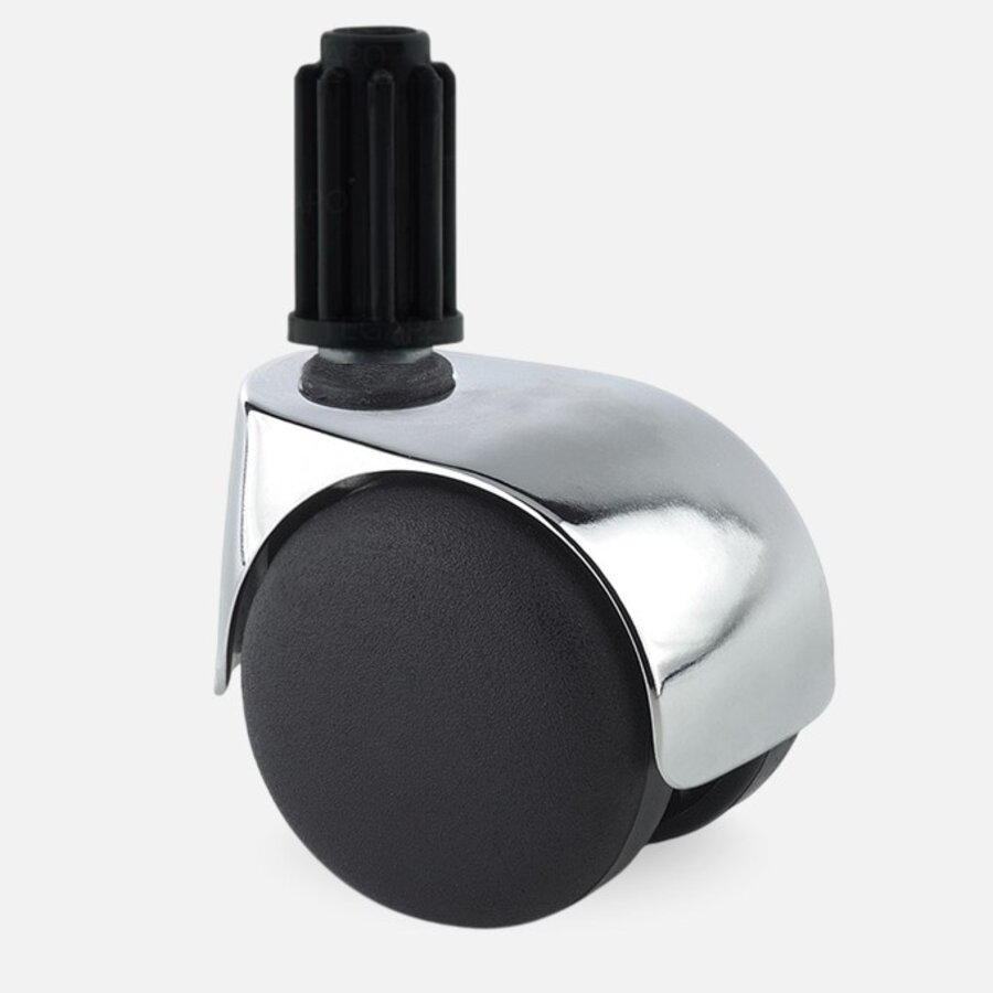 PP luxe wiel chrome metaal plug 18mm-1