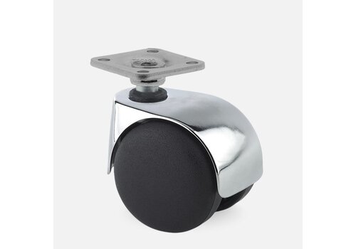 PP luxe wiel chrome metaal plaat 38x38mm 