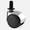 Made in Germany PPTP luxe wiel chrome metaal plug kunststof 13mm