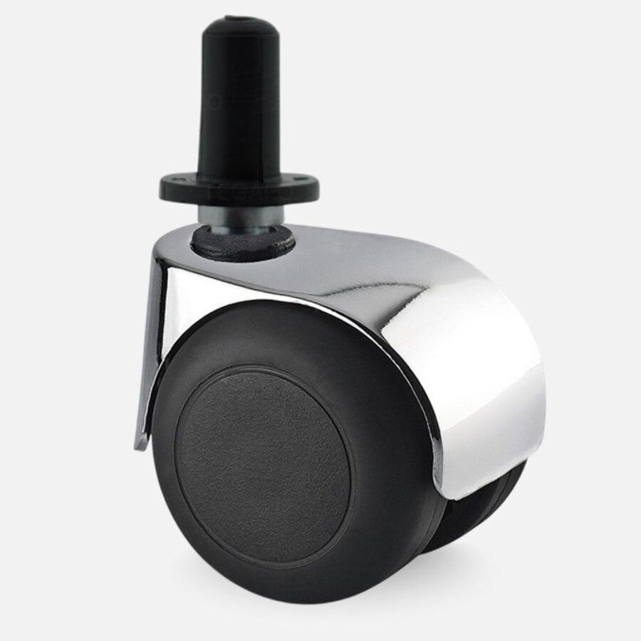 PPTP luxe wiel chrome metaal plug kunststof 13mm-1