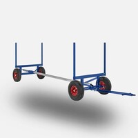 thumb-KOGA langmateriaal wagen 400cm met massieve banden-1