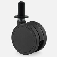 thumb-PPPU wiel 55mm plug rond kunststof 13mm-1