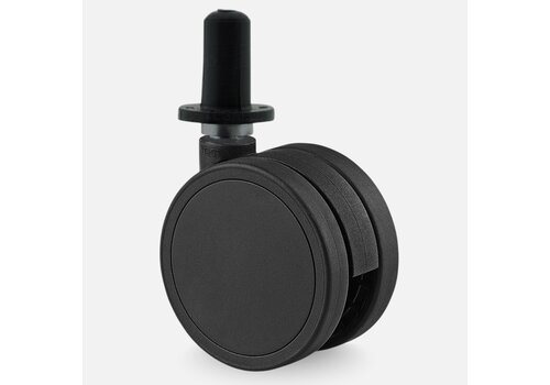 PPPU wiel 55mm plug rond kunststof 13mm 