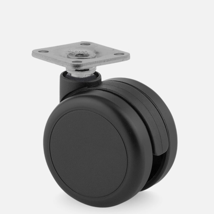 PAROL wiel 75mm plaat 42x42mm-1