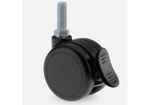 PAROL wiel 65mm bout M10x25 met rem  PAROL wiel 65mm bout M10x25 met rem