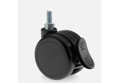 PAROL wiel 75mm bout M10x15 met rem  PAROL wiel 75mm bout M10x15 met rem