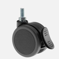 PATPROL wiel 65mm bout M10x15 met rem