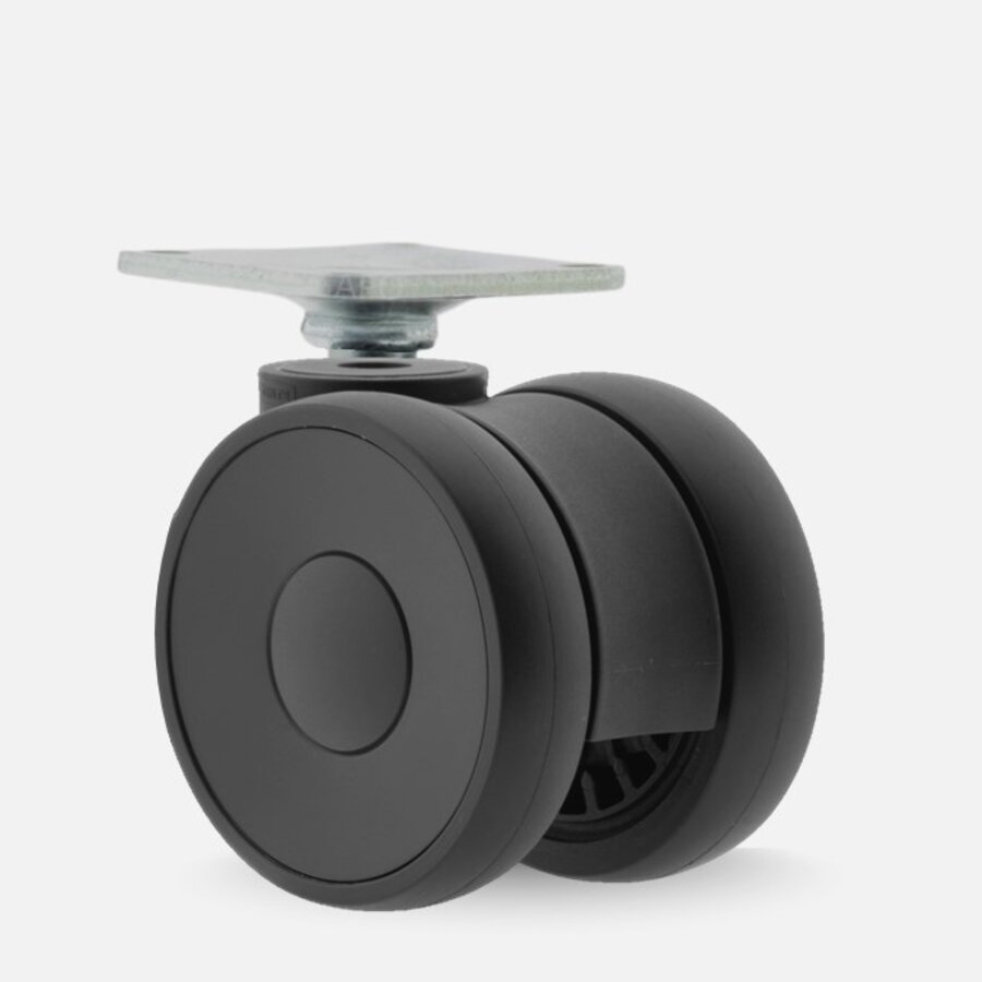 PAPU HIGH wiel 75mm plaat 42x42mm-1