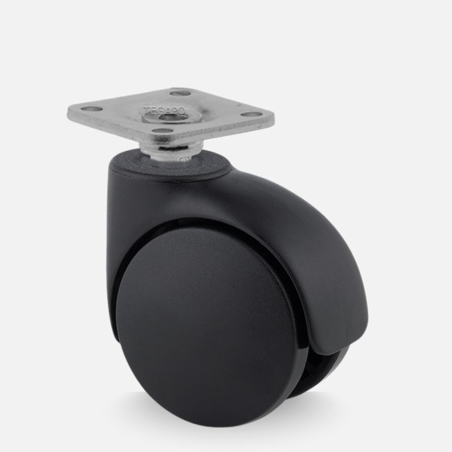 PALUX wiel 75mm plaat 42x42mm-1