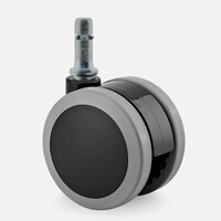 PAPU black wiel 75mm stift 11x30mm