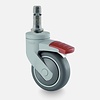 Made in Germany SYTP afdekkap wiel 75mm stift 11mm met rem