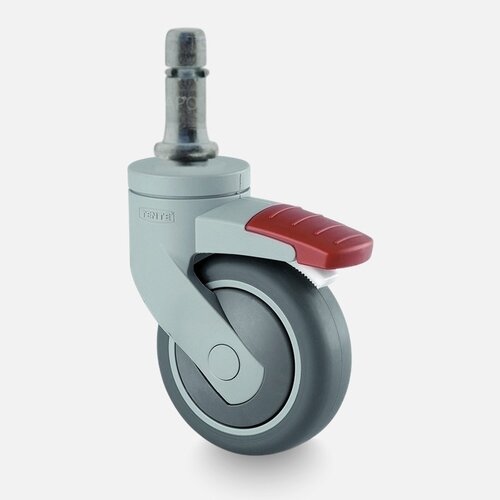 SYTP afdekkap wiel 75mm stift 11mm met rem 